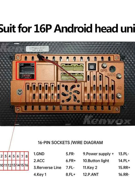 Android Autoradio Canbus Box Decoder Per BMW E46 E39 E53 X5 3/5 Serie 16 pin Cablaggio Spina Cavo di Alimentazione adattatore