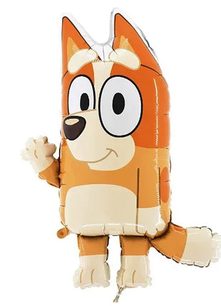 Set Decorativo per Feste a Tema Bluey e Bingo, con Stendibanner, Decorazioni per Torte, Bandierine, Palloncini, Piatti e Bicchieri