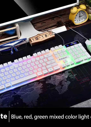 KM320 Keyboard And Mouse Set Waterproof Luminous Game Backlit Keyboard