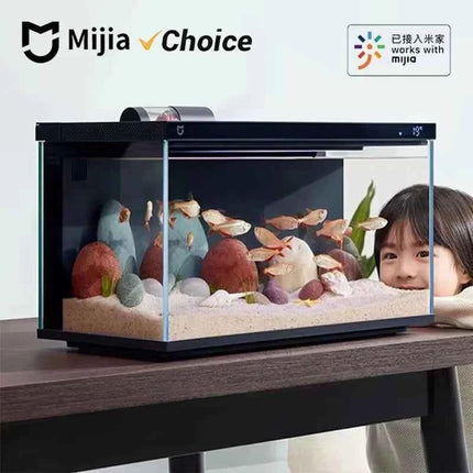 Mijia Smart Fish Tank MYG100 Work With Mijia APP Mobile Controlled Remote Feeding Smart Lighting System Light Aquarium 20L