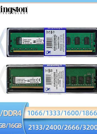 Kingston Memoria Ram DDR3 4GB 8GB 1066 1333 1600 1866MHZ DDR4 16GB 2133 2400 2666 3200MHz Desktop Memory Non-ECC DIMM Memory Ram