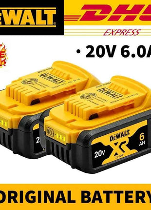 Batteria di Ricambio 100% Autentica Dewalt 18V/20V 6.0Ah Li-Ion per Utensili Elettrici, Compatibile con DCB200 DCB202 DCB205 DCB206 DCB209