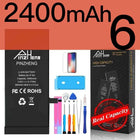 PINZHENG Real High Capacity Battery For iPhone 8 SE2020 6 6S 7 8Plus X Xs Max Xr Phone Replacement Batteries Warranty One Year