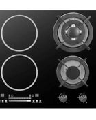New Products Kitchen Appliances Glass Panel 4 Burners Gas Induction Combined Hob