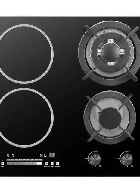 New Products Kitchen Appliances Glass Panel 4 Burners Gas Induction Combined Hob
