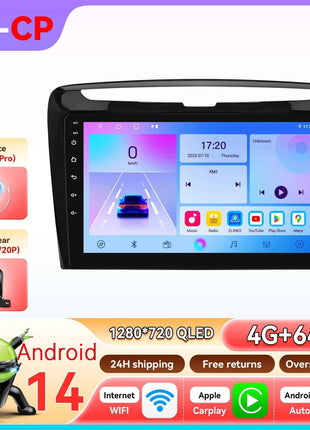 Hizpo Car Radio Autoradio For Lancia Ypsilon 2012-2020 Multimedia Player Wireless CarPlay Android 4G By Qualcomm Snapdragon 6115