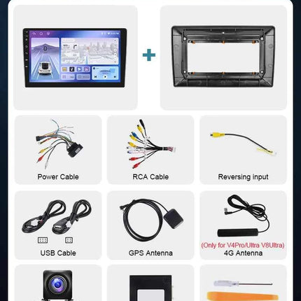 Podofo 10" CarPlay Android Radio For FIAT 500L 2012-2017 Car Multimedia Player GPS Stereo 4G Autoradio IPS Intelligent System
