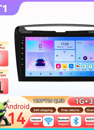 Hizpo Car Radio Autoradio For Lancia Ypsilon 2012-2020 Multimedia Player Wireless CarPlay Android 4G By Qualcomm Snapdragon 6115