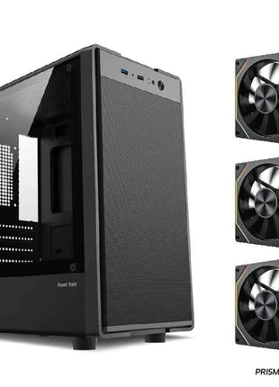 Power Train Flying  PC Case MATX Mini-ITX Chassis SFX/ATX Power Supply Desktop Portable Computer Case U3 port Iron net Panel