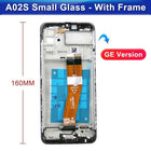 OEM For Samsung Galaxy A02s A025 Display Touch Screen Digitizer Assembly Panel Phone LCD Display Screen Replacement With Frame