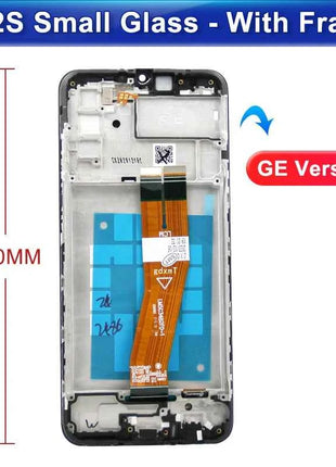 OEM For Samsung Galaxy A02s A025 Display Touch Screen Digitizer Assembly Panel Phone LCD Display Screen Replacement With Frame
