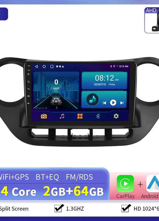 Camecho 6+128G Car Radio Wireless CarPlay Android Auto For Hyundai I10 2014-2017 Car Intelligent Systems GPS Stereo 4G WiFi RDS