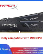 HyperX Fury Memoria Desktop RAM DDR4 8GB 16GB 3200MHz 2400MHz 2666MHz 288 Pins Desktop Memory Only compatible with INtel CPU