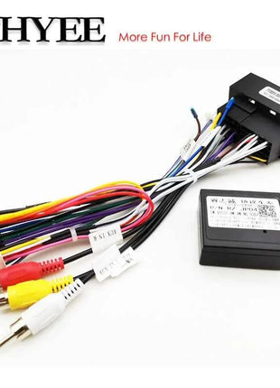 Adattatore per cablaggio autoradio CAN Bus Decoder connettore RCA cavo di cablaggio da 16Pin a 52 Pin per Jeep Renegade Cherokee Compass Wrangler