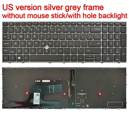 US/BR Backlit keyboard for HP Zbook Fury 15 G7 G8 C13C-5 Zbook Fury 17 G7 G8 ZBOOK Fury 17.3 inch G7/G8 HSN-C13C-7 laptop