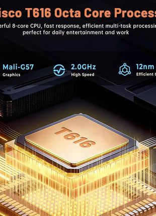 ANRY Tablet Android 16 da 8,68 Pollici con Chiamate 4G, Processore Octa Core T616, 16GB RAM, 64GB ROM, Batteria 5000mAh, WiFi, GPS, Tablet PC 2026 con Slot SD e SIM