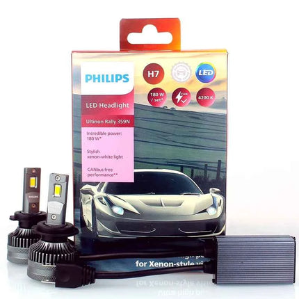 Philips LED H7 Headlight 12V/24V 4200K 5700K 6000K 6500K Bright White Auto Headlight LED Lamps,