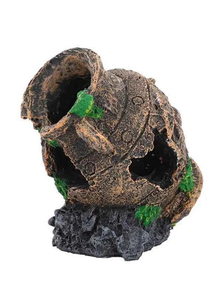 Sunken Broken Jar Aquarium Decoration Resin Cave Hideout for Fish Shrimp Tank Landscape Ornament Shelter Breeding Spawning