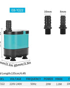 20/35/50/60W Bottom Suction Submersible Pump Fish Tank Water Circulation Pump Small Silent Filter Suction Manure Change Pump