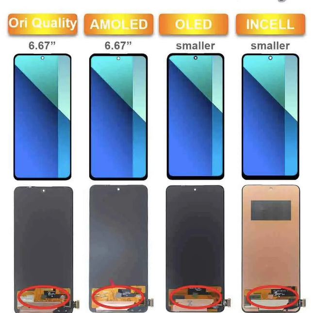 Testato AMOLED LCD per Xiaomi Redmi Note 13 4G 23129RAA4G Display LCD Touch Screen di ricambio con cornice per Redmi Note 13 4G