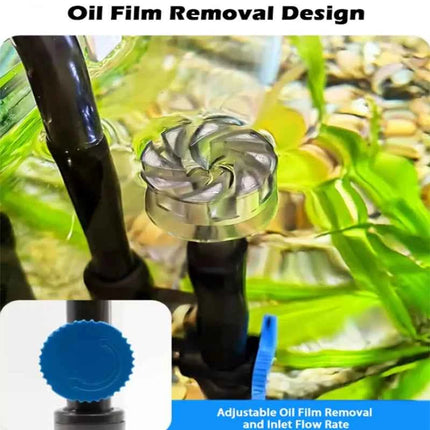 New 3 in 1 Fish Tank Filter YBF-500 Oxygen Filtration Integrated Machine Water Purification Pump Wall-mounted Fish Toilet 220V