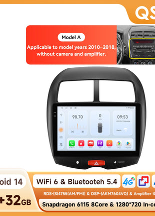 Hizpo 10.1" Car Radio Intelligent Systems For Mitsubishi ASX 1 2010 - 2018 Multimedia CarPlay Android Auto GPS No 2 din 2din DVD