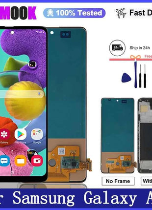 New Tested Display For Samsung A51 LCD Touch Screen A515F Digitizer Assembly AMOLED For Samsung A51 LCD SM-A515F/DS Replacement