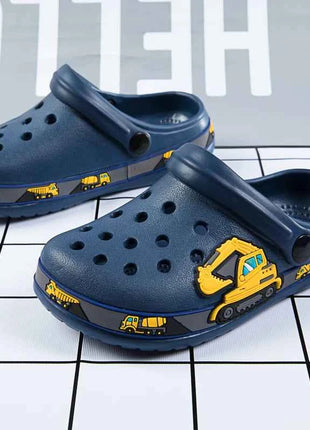 Zoccoli per Bambini, Scarpe da Giardino, Sandali Piatti da Spiaggia per Bambini e Bambine con Unicorno e Dinosauro, Ciabatte Antiscivolo Estive con Fori