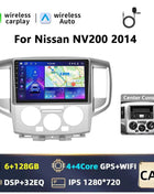 Podofo 9INCH AI Voice Android  2din Car Radio for NV200 NV 200 2009-2014 CarPlay Car Stereo Android Auto 4G GPS Navigation WiFi