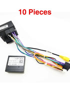 CAN Bus decoder quadlock harness, BSI SWC retention, 16 pin P&P Android radio frame, for Peugeot 208 2008 308 Citroen C4 C3