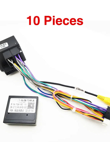 Decodificatore CAN Bus cablaggio quadlock, ritenzione BSI SWC, telaio radio Android P&P 16 pin, per Peugeot 208 2008 308 Citroen C4 C3