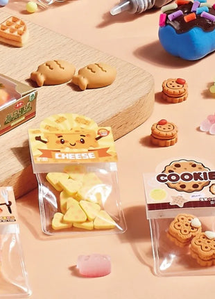 Ultra Lightweight Clay Mini Food Kit, DIY Micro Cake Shape Fridge Magnets Set for Girls, Gift Art Material