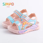 Un paio di sandali estivi per bambini, scarpe da spiaggia casual con fondo morbido unisex per studenti della scuola primaria