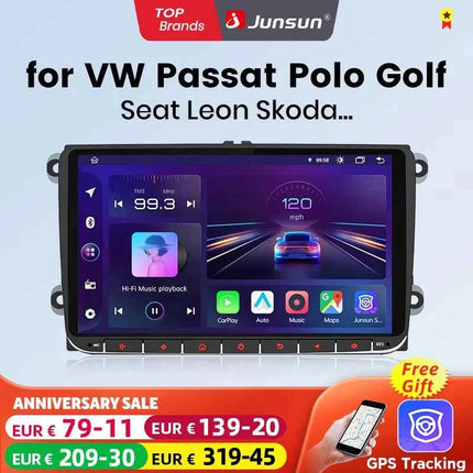 Junsun CarPlay Android Auto Car Intelligent Systems for Volkswagen VW Passat B6 B7 T5 Tiguan Touran GOLF POLO Autoradio