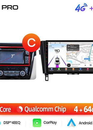 Junsun Qualcomm 8-Core 360° Panoramic Camera Wireless CarPlay Android Auto Car Radio for Nissan Qashqai J11 X-Trail 3 2013-2017