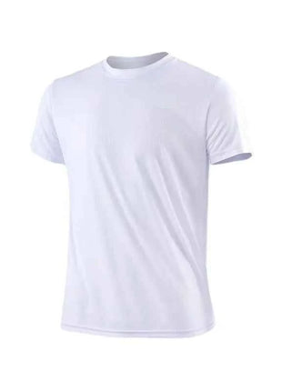 Men's Quick Dry Short Sleeve Gym Running Moisture Wicking Round Neck T-Shirt Training Exercise Gym Sport Shirt Tops Lightweight