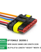 5/20/100sets HID Waterproof Connectors 1/2/3/4/5/6 Pin Car Electrical Wire Connector Plug Truck Harness with 15CM Wire Cable