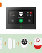 Staniot 7-inch HD Wireless WiFi 4G Alarm System Tuya Smart Home Security Protection works with Alexa Google APP Remote Control, Built-in 115dB Siren and 5000mAh Battery