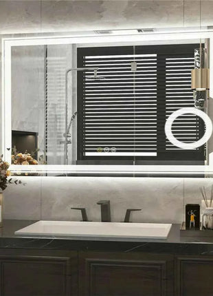 LUVODI LED Mirror Bathroom Wall Mounted Magnifying Mirror for Washroom Toilet Shower Vanity Makeup Shaving Mirrors