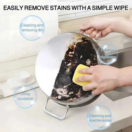 JMY Pink Cleaning Paste Multi-functional Stain Remover Degreaser for Kitchen Cookware Oven Home Cleaning Supplies Safe Effective