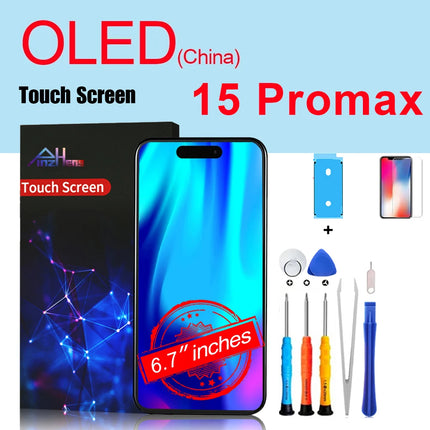 PINZHENG Schermo di alta qualità INCELL LCD OLED per iPhone 14 Pro 15 Plus 13 Pro Max Display per sostituzione iPhone con strumenti