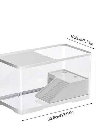 Turtle Tank Reptile Tank Tortoise Aquarium Habitat Aquatic Tortoise Aquarium Resistant Hydroponic Tank Fish Tank Vivarium Box