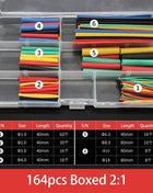 127/328/750 Pcs Heat Shrink Tubing Kit 2:1 Wire Shrinkable Tube Heat Shrink Wire Connect Cover Protection Sleeves