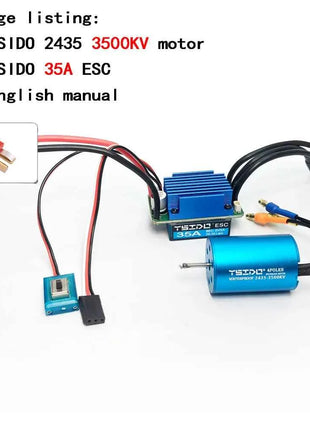 2435/2440/2838/2847 Brushless Motor 35A/45A ESC Combo for Wltoys 124016 Remo Hobby XLH Timaya Redcat 1/12 1/14 1/16 RC Boat Car