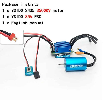2435/2440/2838/2847 Brushless Motor 35A/45A ESC Combo for Wltoys 124016 Remo Hobby XLH Timaya Redcat 1/12 1/14 1/16 RC Boat Car
