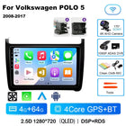 Android 15 For Volkswagen VW POLO 5 Sedan 2008 - 2023 Car Radio Navigation Multimedia Player Carplay Auto Stereo DSP WIFI+4G GPS