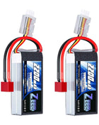 Zeee 2S 2200mAh Shorty RC Lipo Battery 7.4V 50C T/XT60 Plug Softcase RC Car Truck Buggy FPV Drone Helicopter Airplane RC Parts