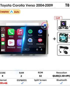 Srnubi Android Car Radio for Toyota Corolla Verso 2004-2009 Carplay Android auto 2Din Multimedia Player Autoradio Navigatore GPS
