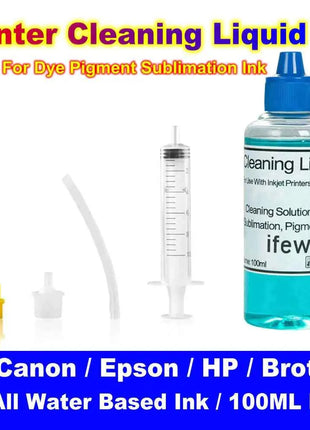 100ML Inkjet Printer Head Cleaning Kit Compatible With Epson Hp Brother Canon Nozzle & Printhead Cleaner For Printers Head Clean