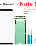 1Set Nuovo Display LCD Frontale In Vetro Esterno Touch Screen Esterno Pannello Obiettivo Per Samsung Galaxy S8 S9 S10 S20 Nota 8 9 10 Plus Ultra
